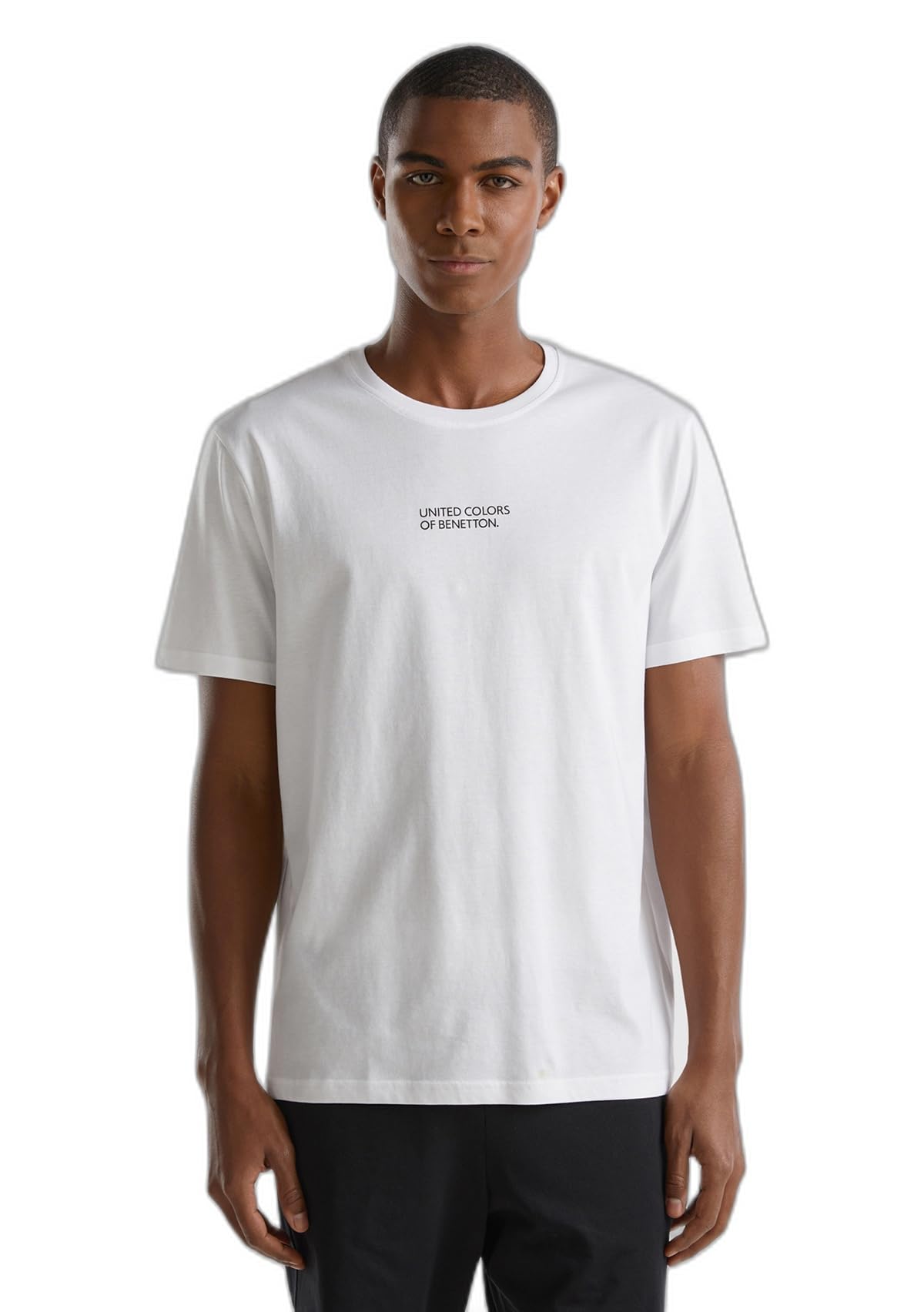 Benetton Pigiama Uomo T-Shirt S Bianco 101 Jersey