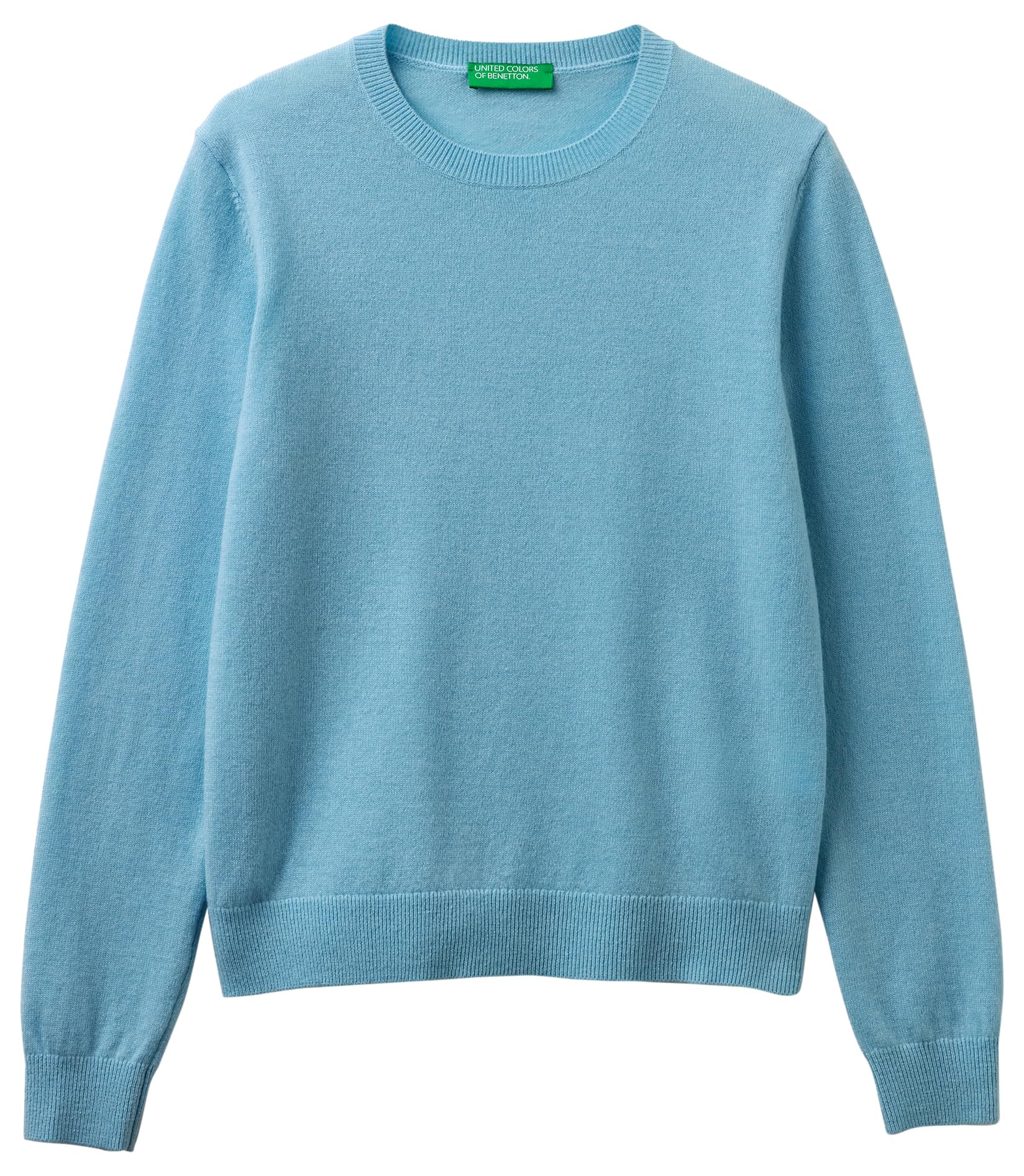 Benetton Maglia Girocollo Donna Lana Merino