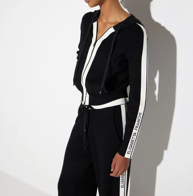 Elisabetta Franchi MK15S66E2 Felpa Donna Nero Burro