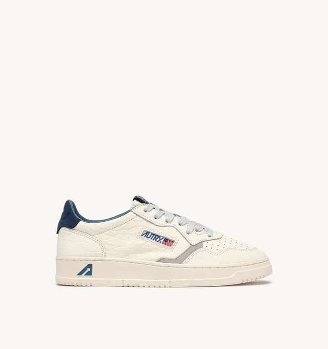 Autry Medalist Low AULM-NE20 Sneaker Uomo Bianco Blu