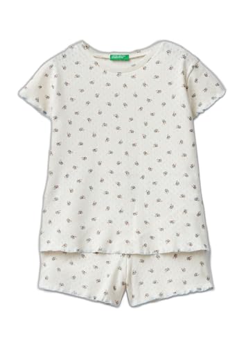 Benetton 3pmu0p060 Pigiama Bambina Corto Costina M