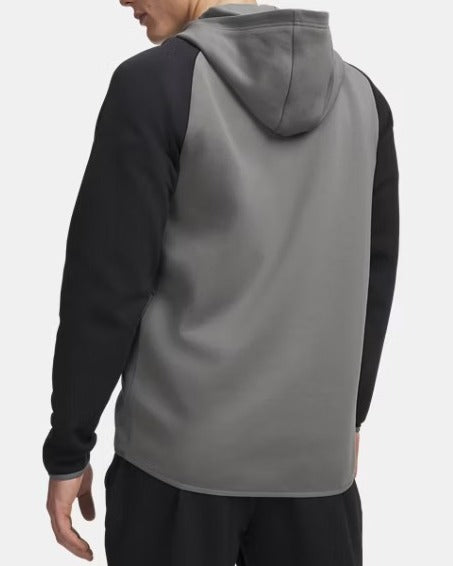 Under Armour Unstoppable Full Zip felpa uomo verde