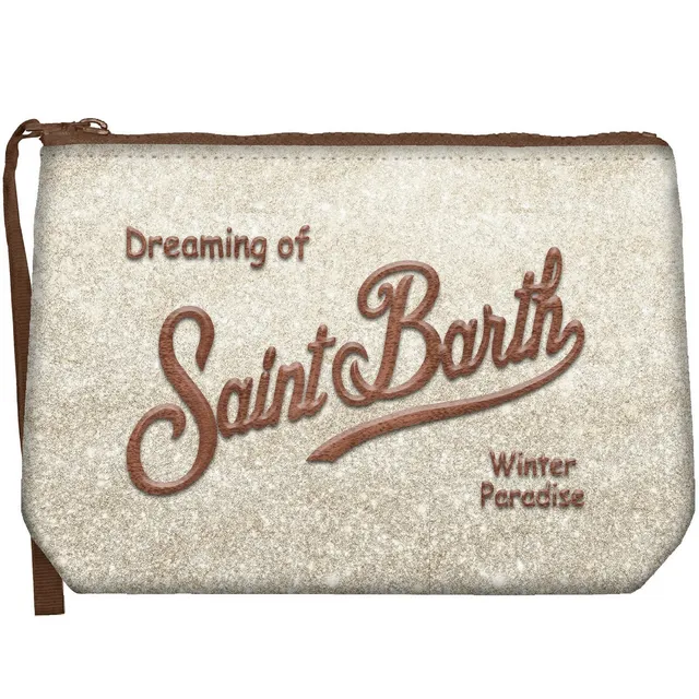 MC2 Saint Barth Aline Lurex W Pochette Beige Marrone