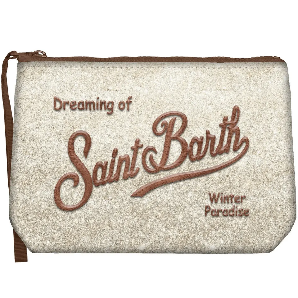 MC2 Saint Barth Aline Lurex W Pochette Beige Marrone