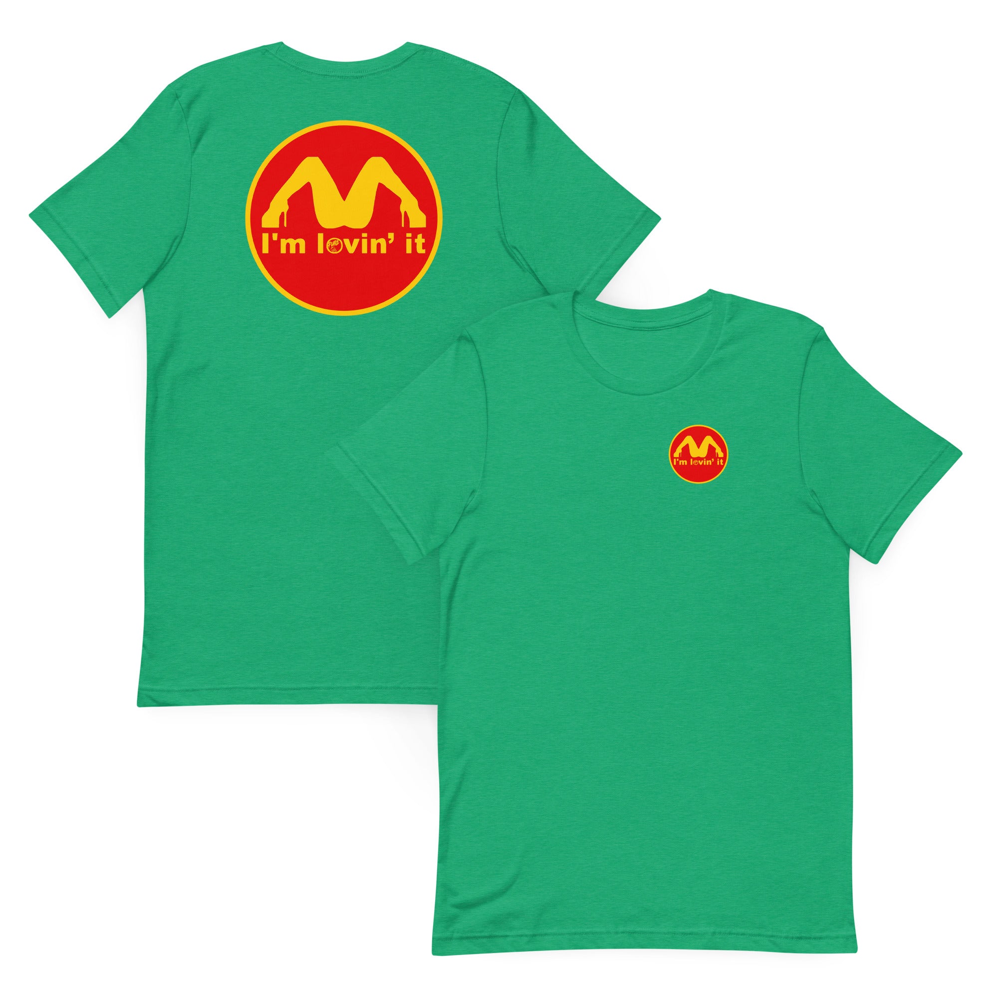 Pure Trash I'm Lovin It maglietta uomo Berry cotone