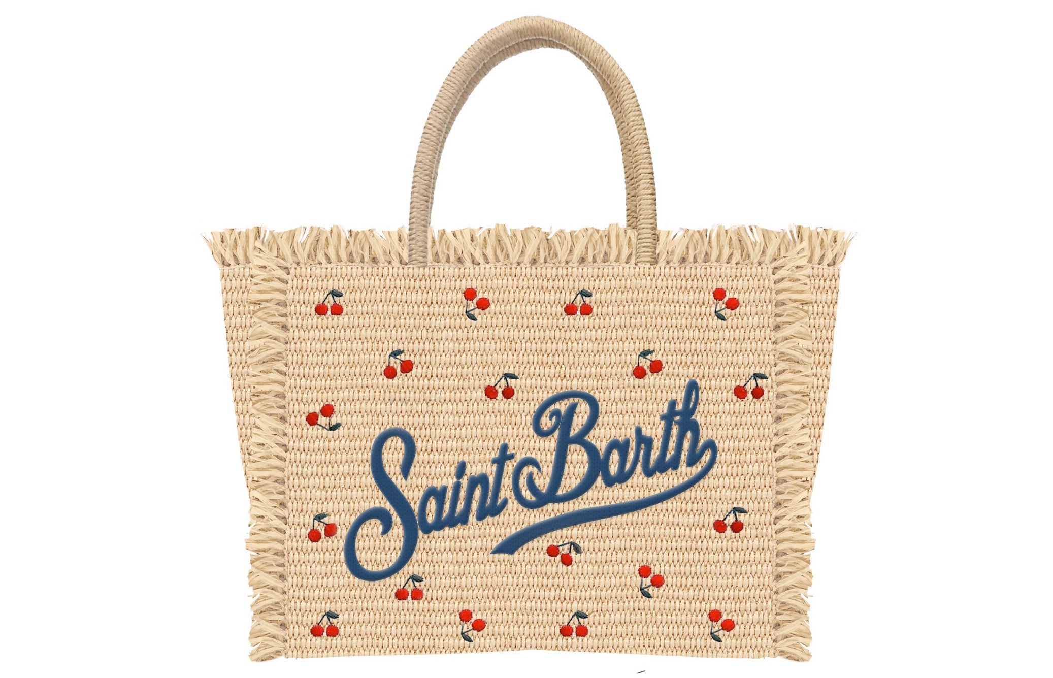MC2 Saint Barth Vanity Mini Straw borsa paglia cherry beige