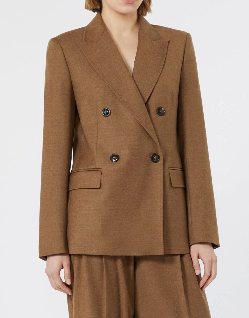 Max Mara Studio Uditore MSTUDITORE blazer cuoio