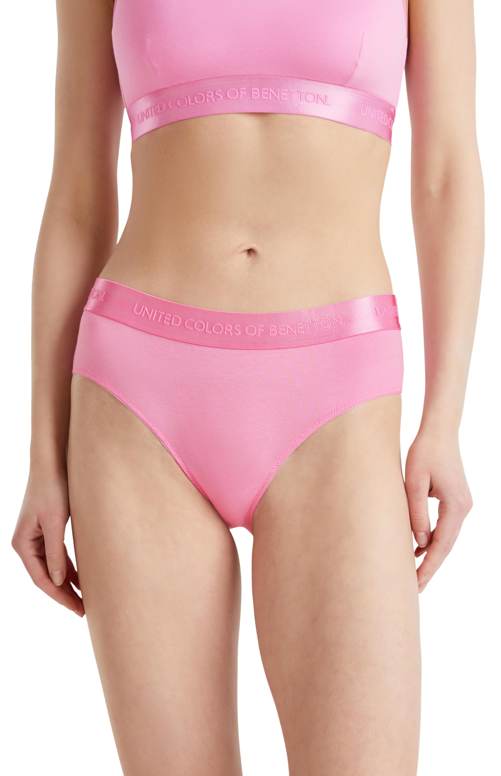 Benetton Slip Fianco Alto Cotone Organico