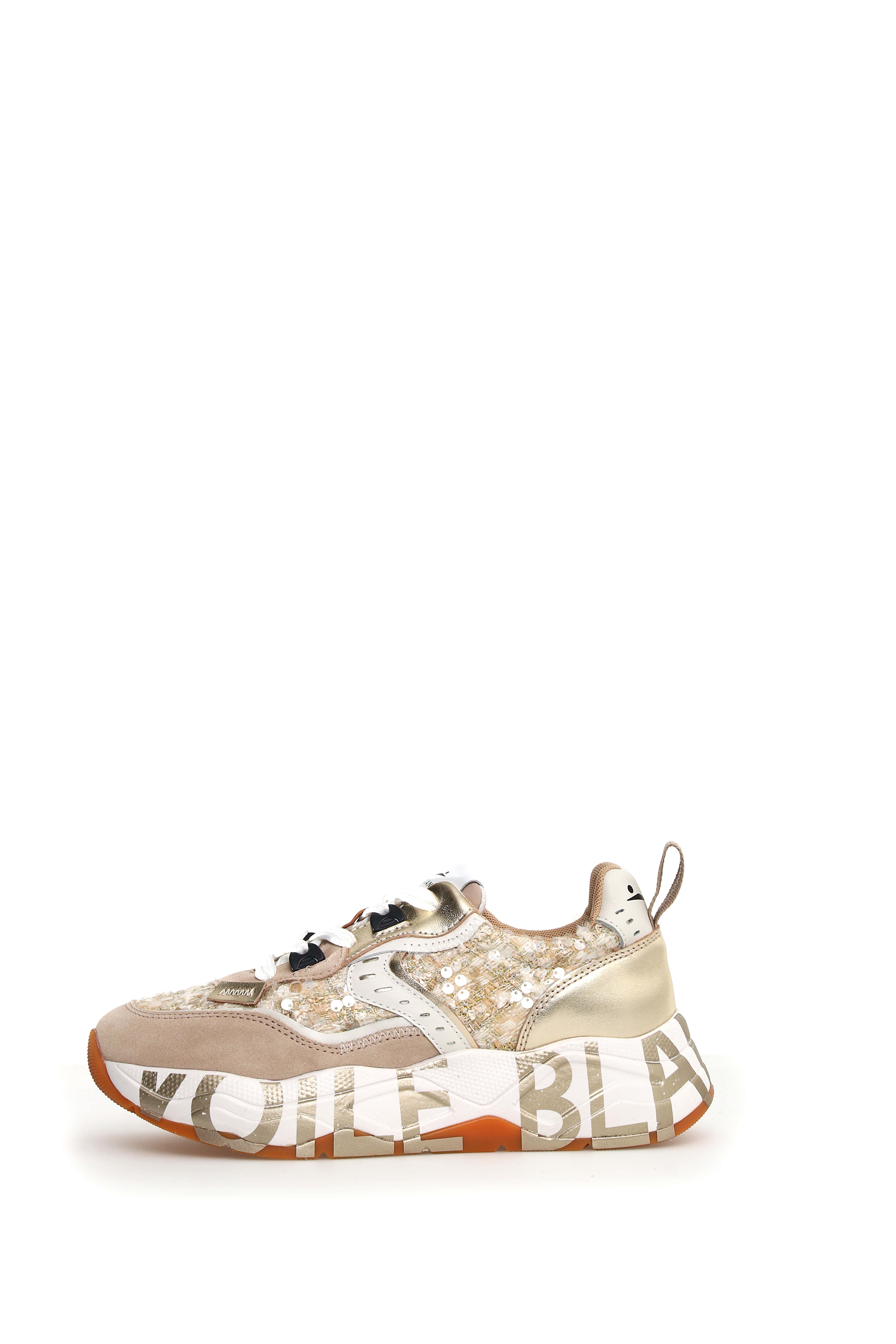 Voile Blanche Club 105 2017475 16 Sneaker Donna Beige Platino Bouclé