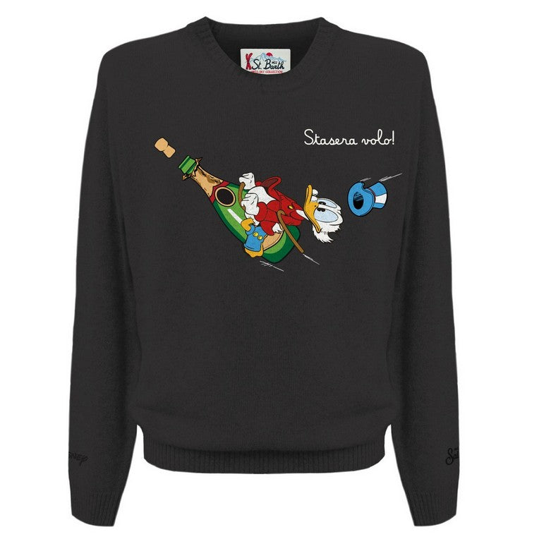 MC2 Saint Barth Heron Light 00138M Maglione Nero Cashmere