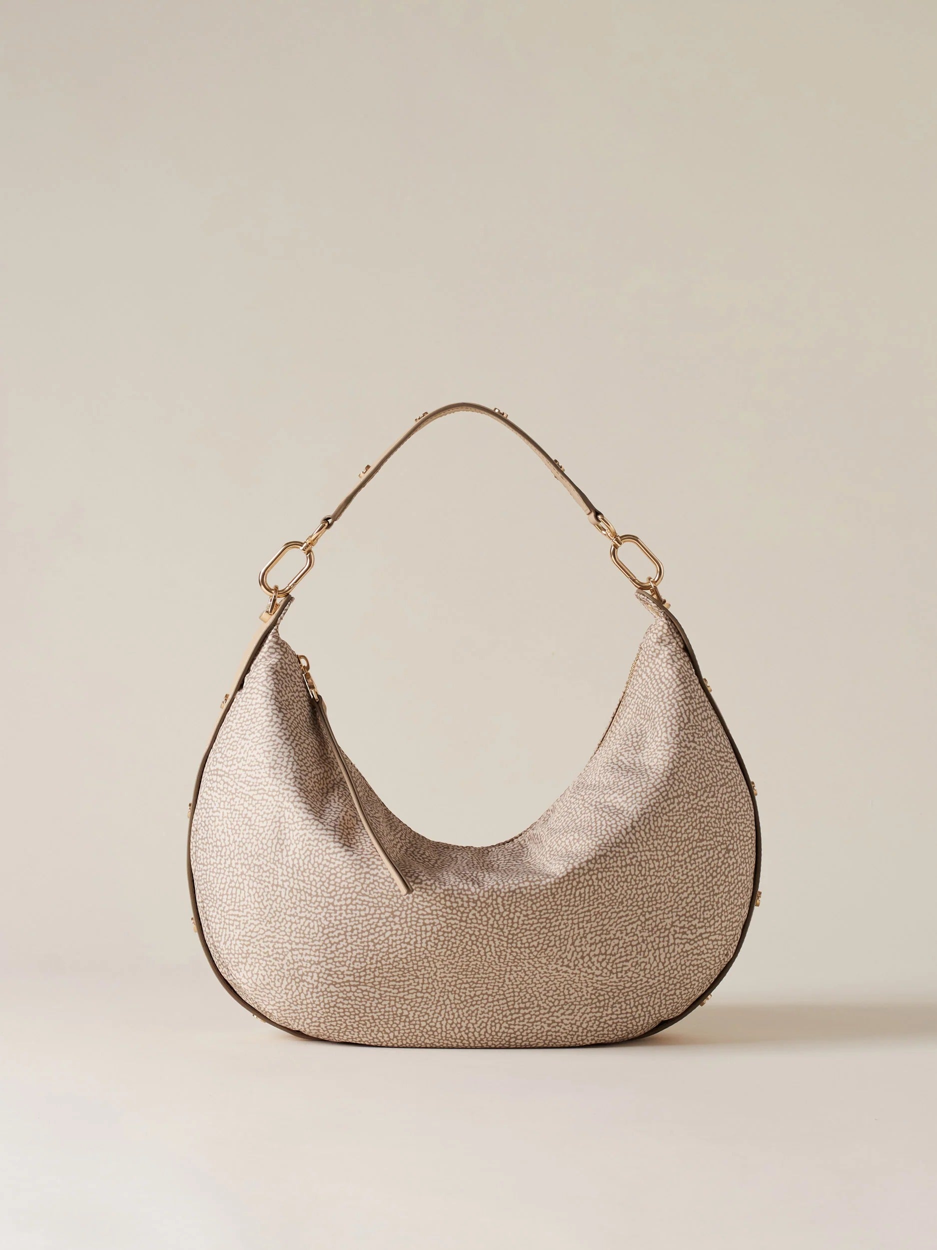Borbonese Frame 91010220 Medium hobo sabbia OP