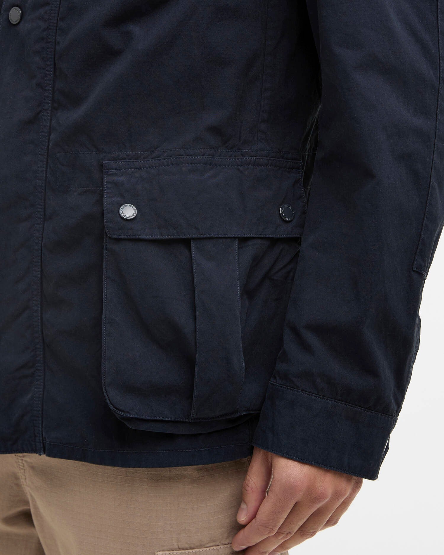 Barbour International Duke MCA1100 giacca uomo navy cotone
