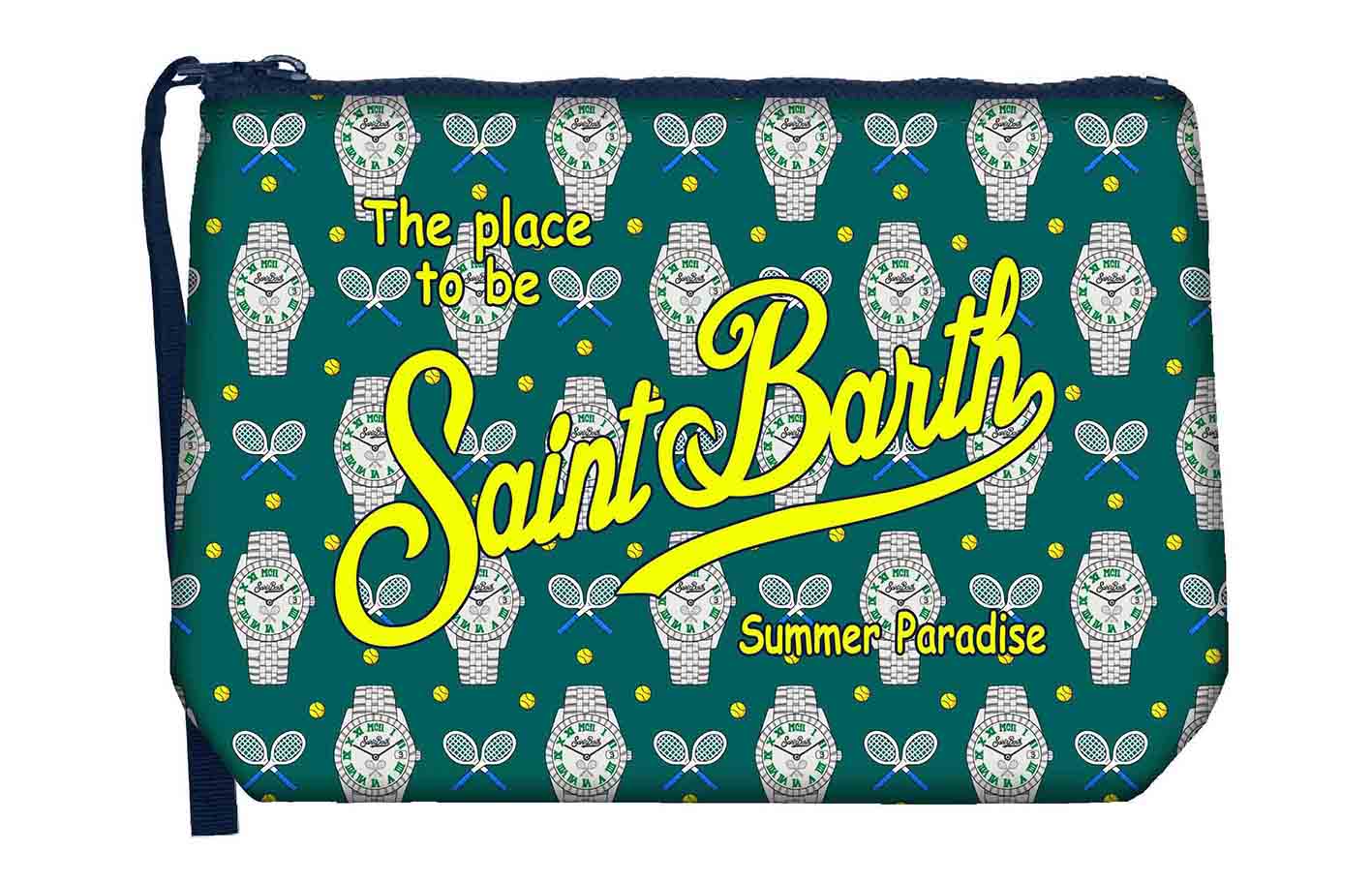 MC2 Saint Barth Aline 07716L Pochette Tennis Clock Verde