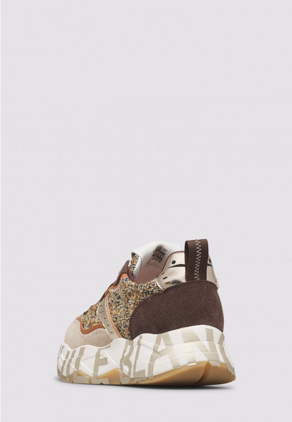 Voile Blanche Club 105 sneakers donna beige/marrone suede