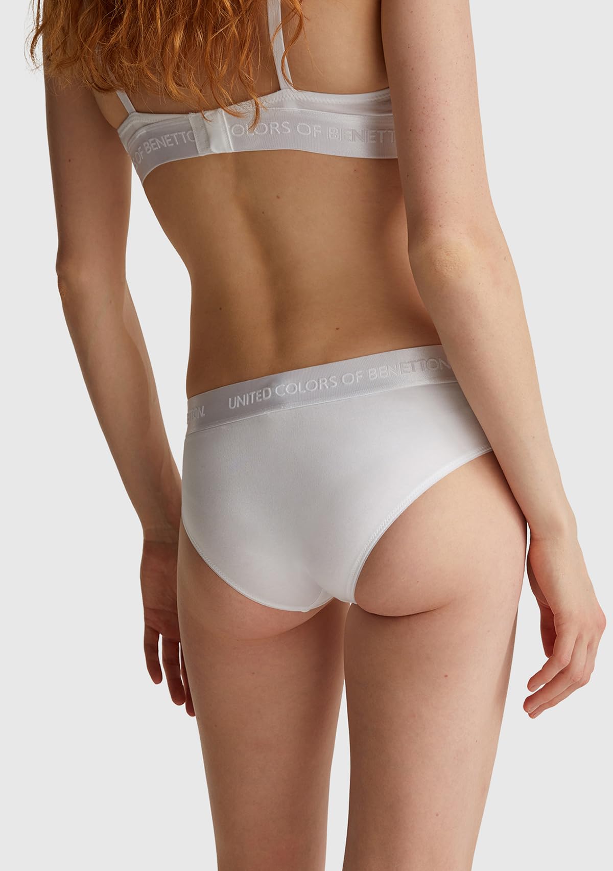 Benetton Slip fianco alto cotone organico elastico logato