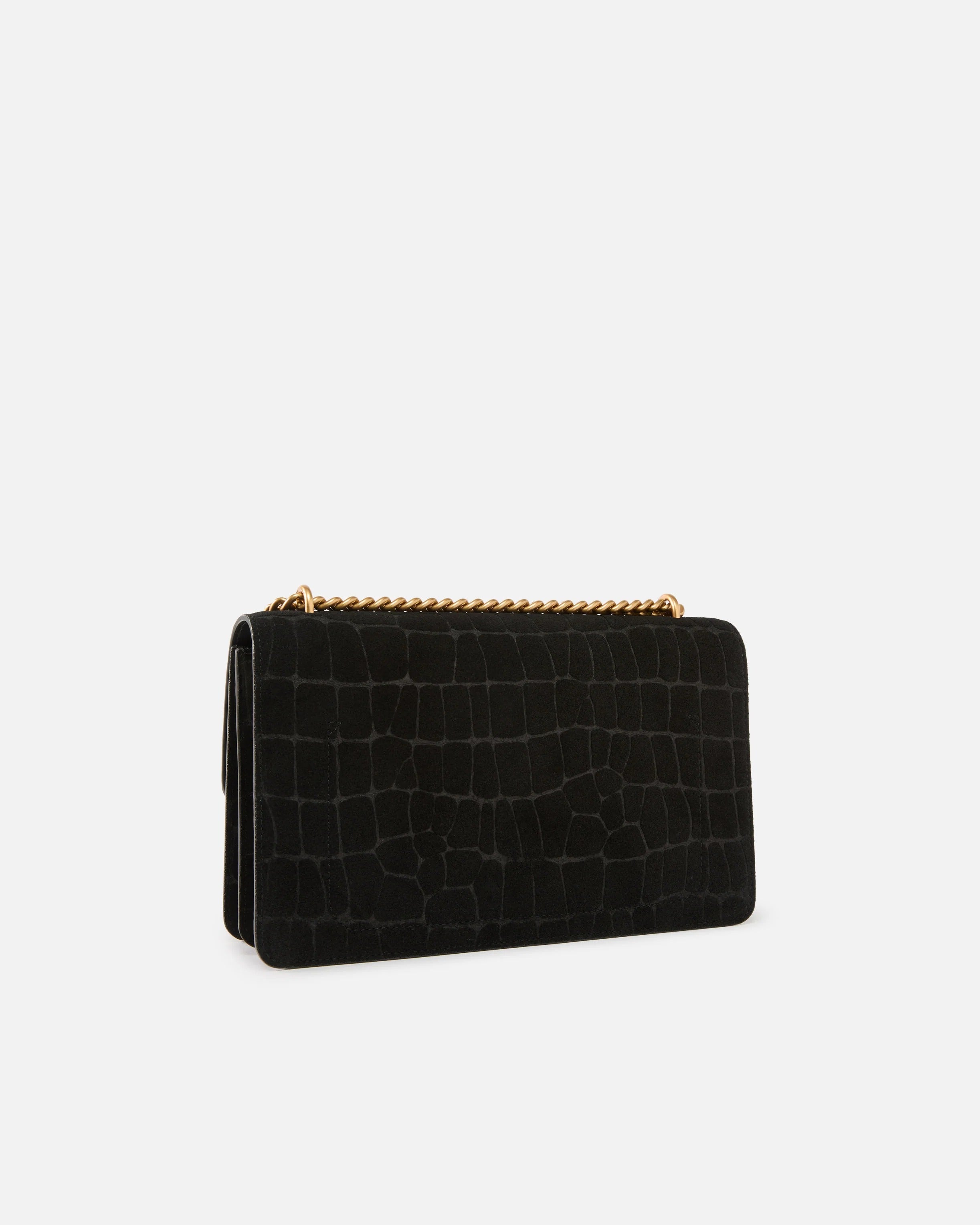 Pinko Love One Classic Borsa Nero Cocco Antique Gold