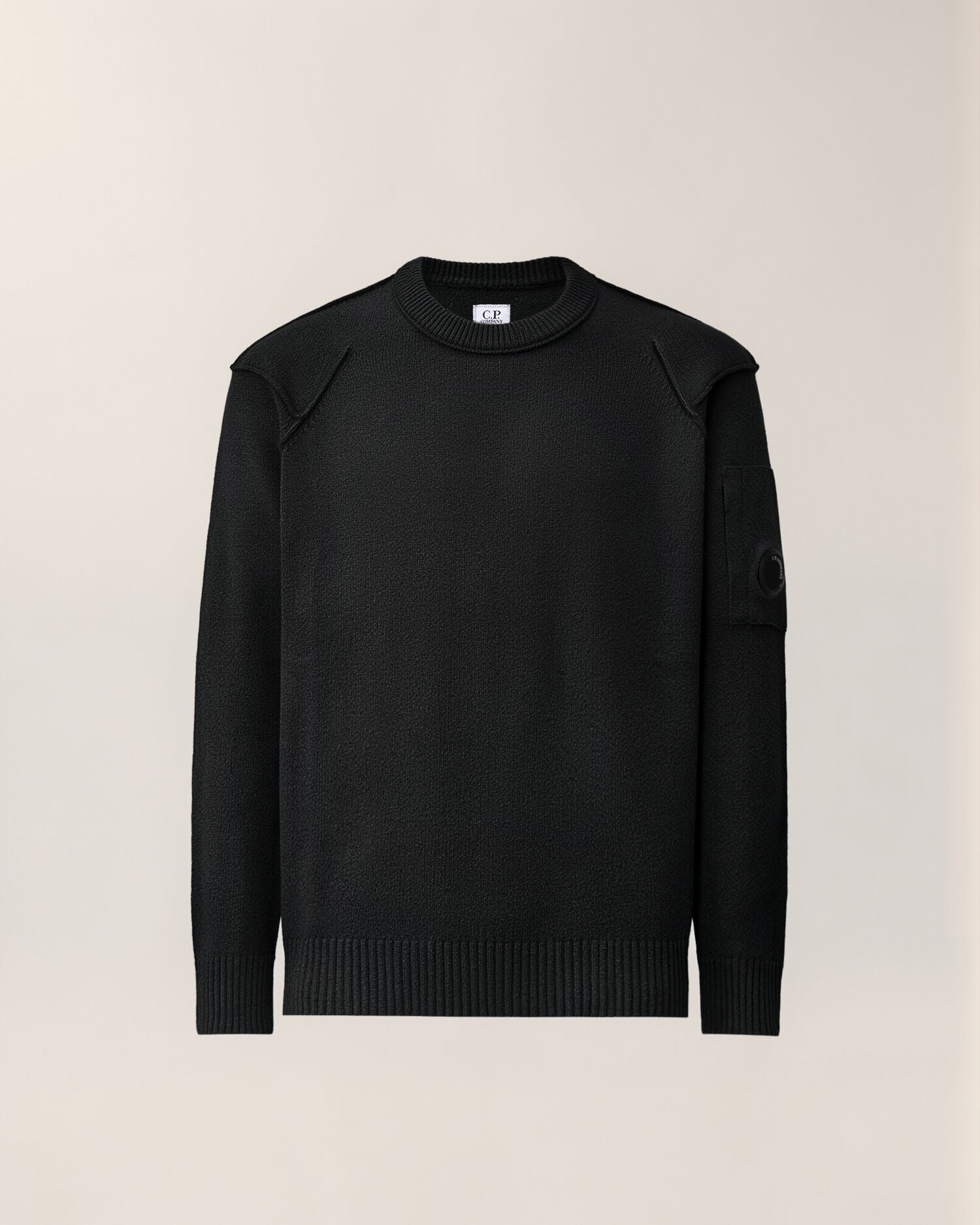 C.P. Company MKN707A maglione lambswool nero lens