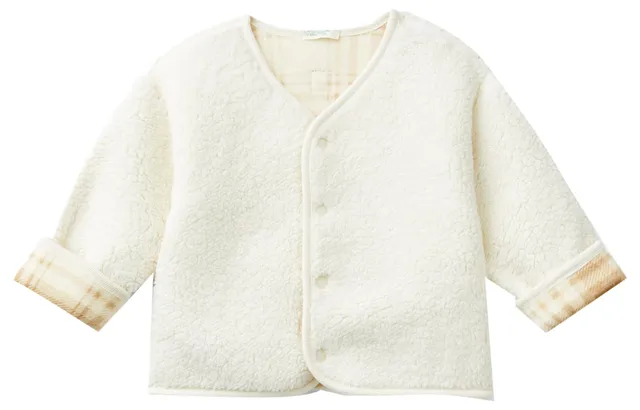 Benetton Maglieria 3EKNA501G Cardigan Bimbo Taglia 50 Reversibile