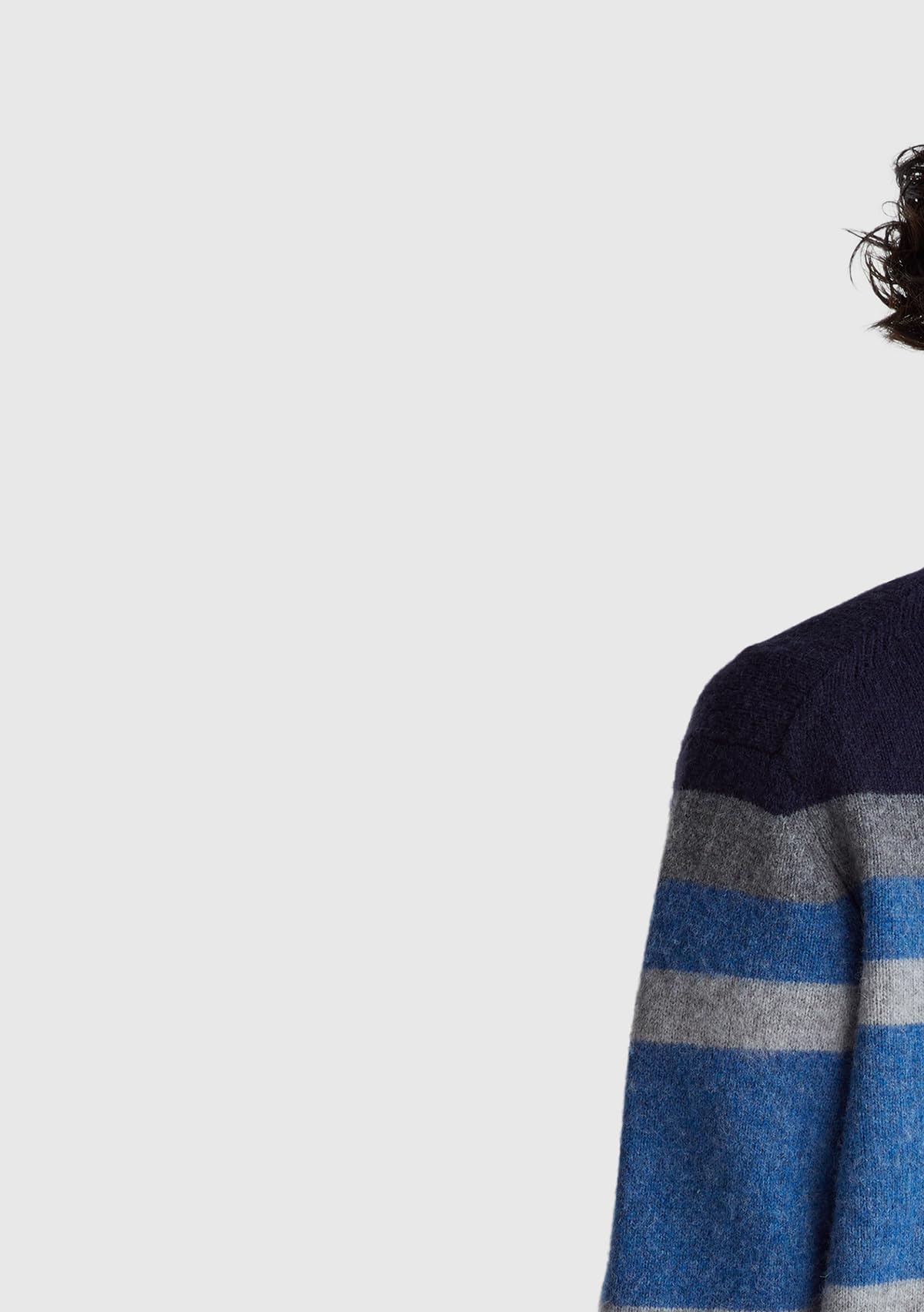 Benetton 103MK10AR Maglione Uomo Blu Taglia XS