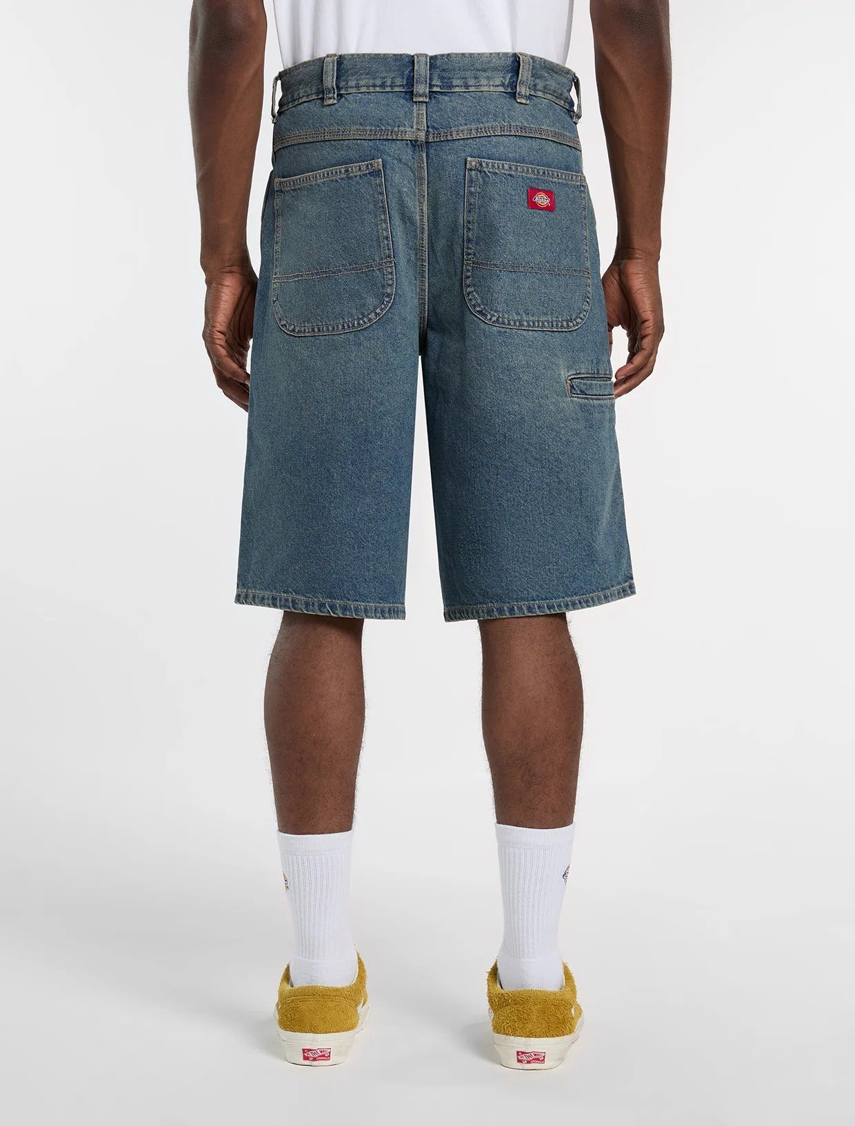 Dickies 958 13 Inch Loose Shorts Uomo Blu Khaki Cotone