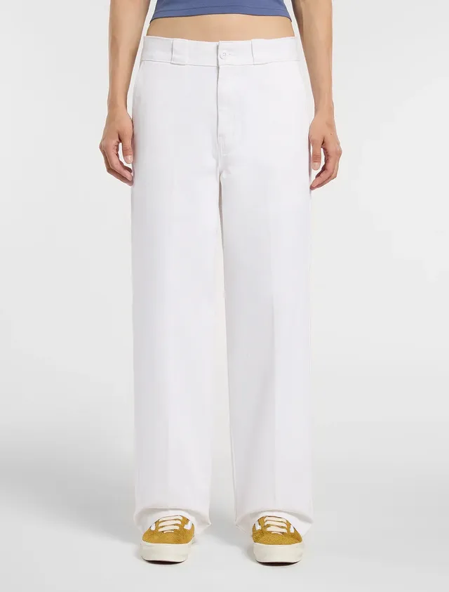 Dickies 247 DK0A87PL pantalone donna loose bianco