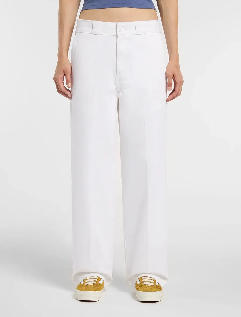 Dickies 247 DK0A87PL pantalone donna loose bianco