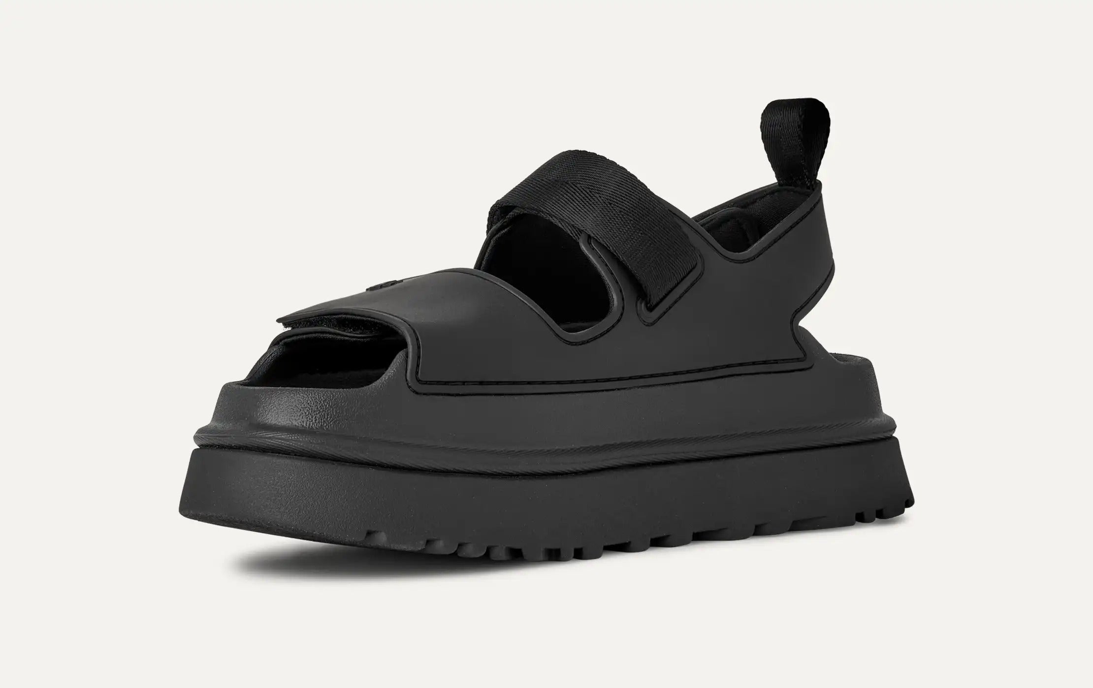 UGG GoldenGlow 1152685 sandalo nero plateau