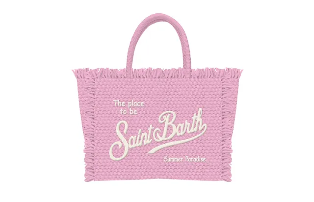 MC2 Saint Barth Vanity Micro Straw borsa paglia rosa