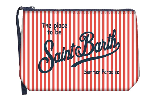 MC2 Saint Barth Aline 07712L Pochette Stripes Rosso