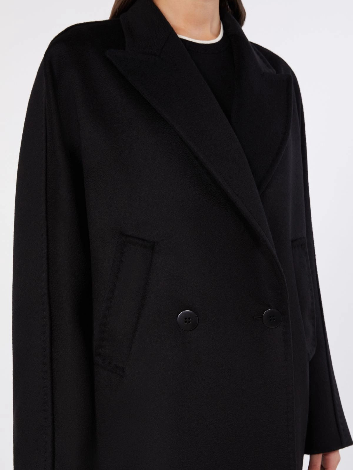Max Mara Studio MSTMASTRO013 Cappotto Nero Taglia 42 Midi