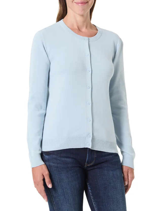 Benetton Maglieria 1C19D502P Cardigan Donna Blu XXS Aperto