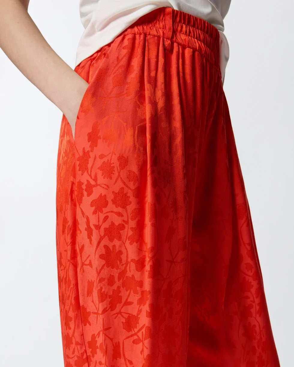 Pinko Bedonia 106802 Pantalone Donna Arancio Floreale