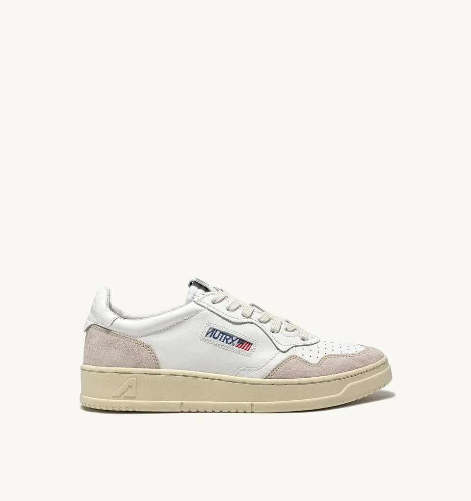 Autry Medalist Low AULW-LS33 Sneakers Donna Bianco Beige