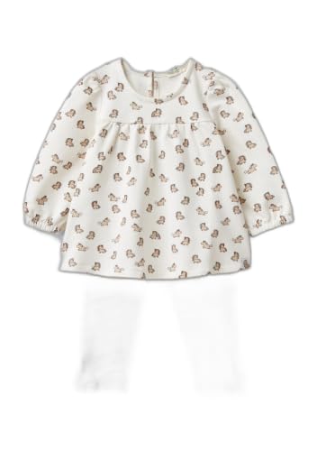 Benetton Completo Bimba Taglia 50 Felpa e Leggings