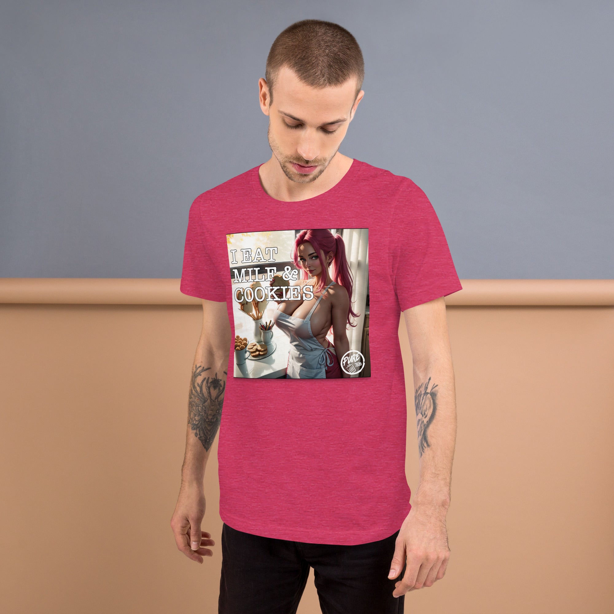 Pure Trash Mens T-Shirts Eat MILF Cookies maglietta Black
