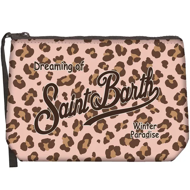 MC2 Saint Barth Aline W pochette rosa leopardo scuba