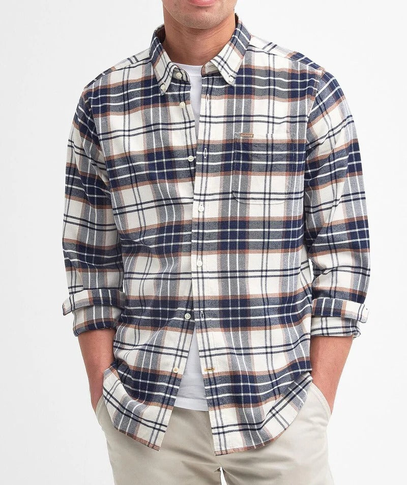 Barbour Portdown MSH5035 Camicia Uomo Ecru Check