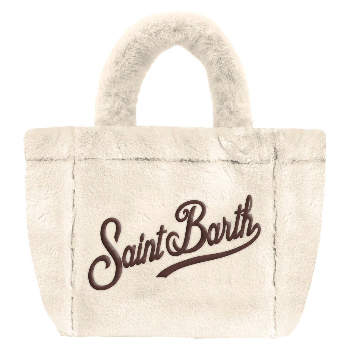 MC2 Saint Barth Vanity Mini borsa panna marrone