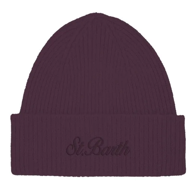 MC2 Saint Barth Moss Wool berretto melanzana lana