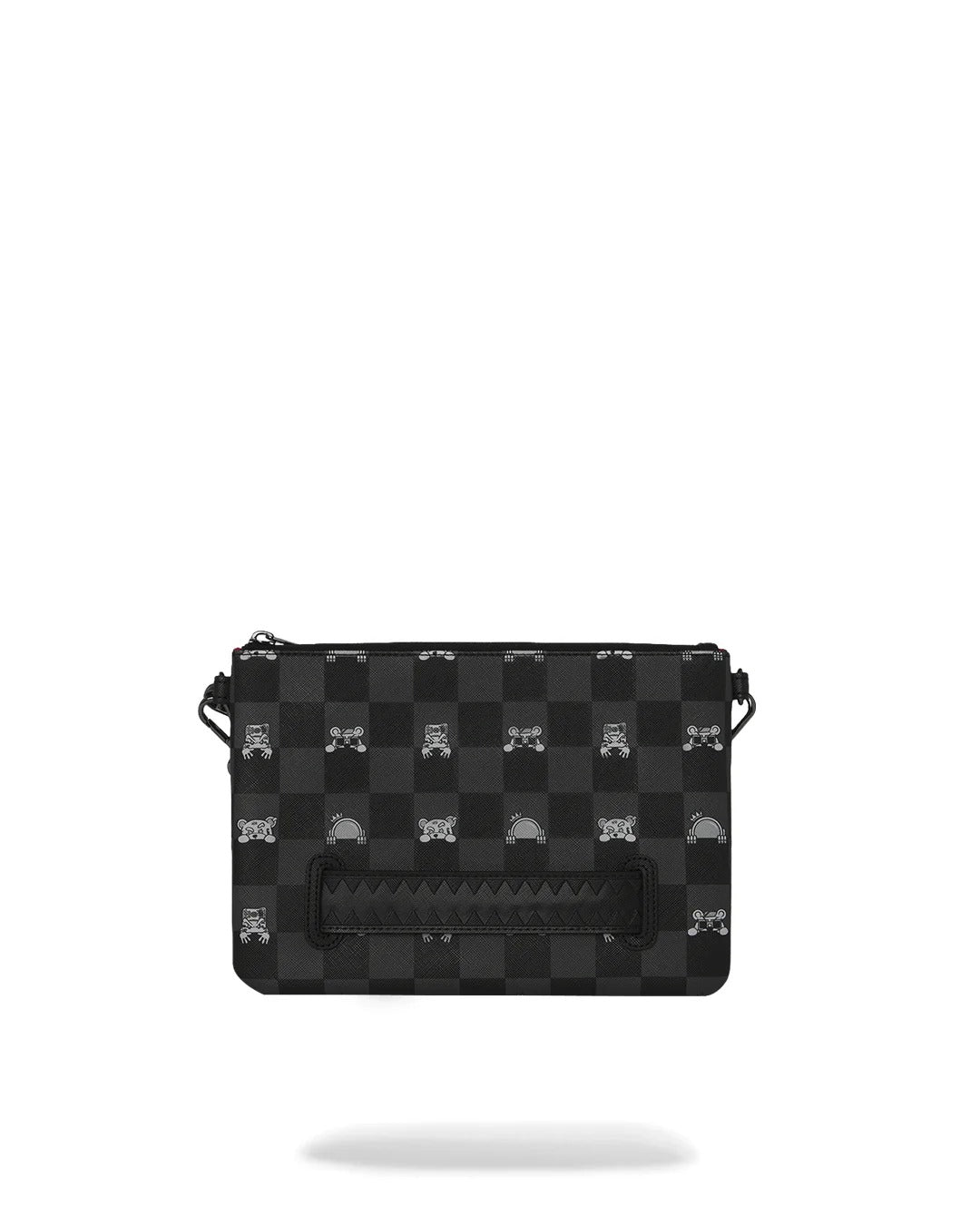Sprayground Peeking 910B8915NSZ Pochette Nero Grigio PVC