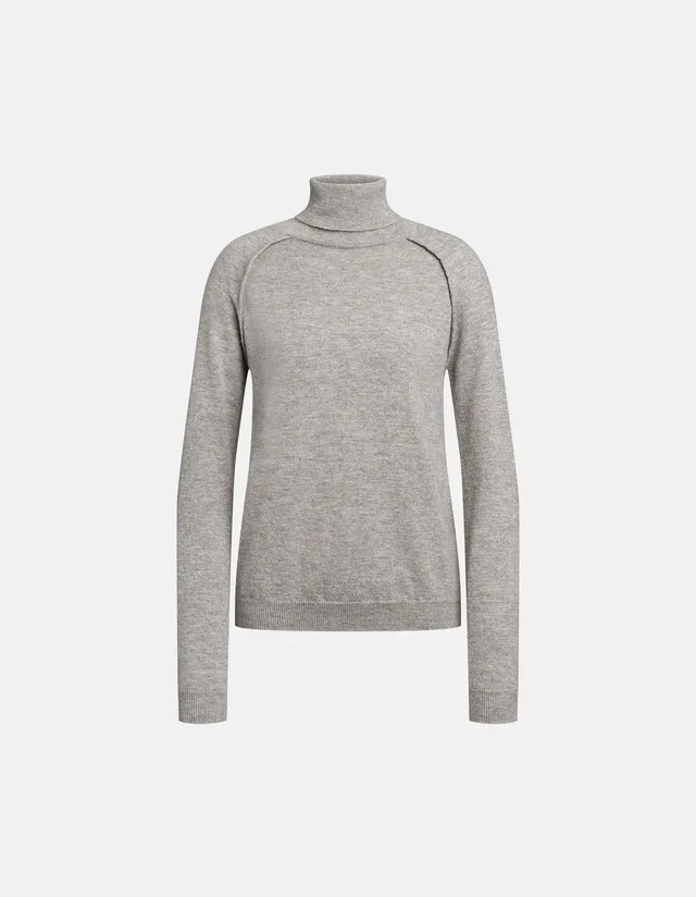 Dondup dolcevita maglia donna grigio lana cashmere