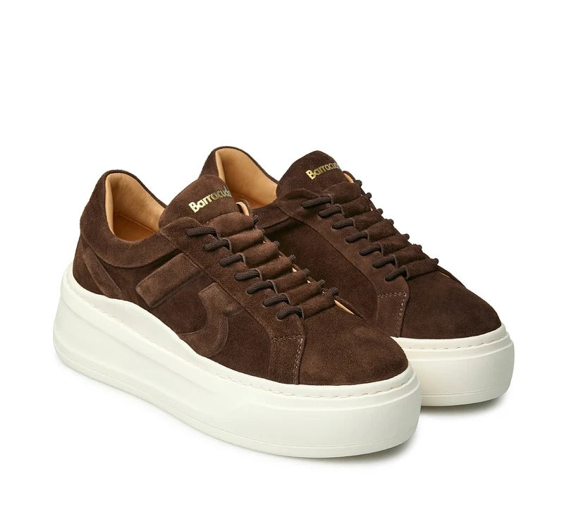 Barracuda Mary Lou BD1625 Sneakers Donna Marrone Camoscio
