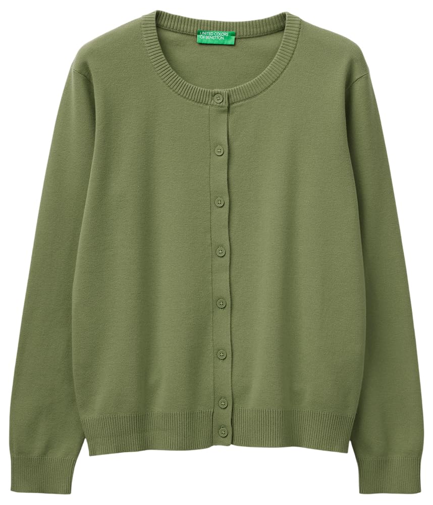 Benetton Maglieria 1C19D502P Cardigan Coreana Tinta Unita