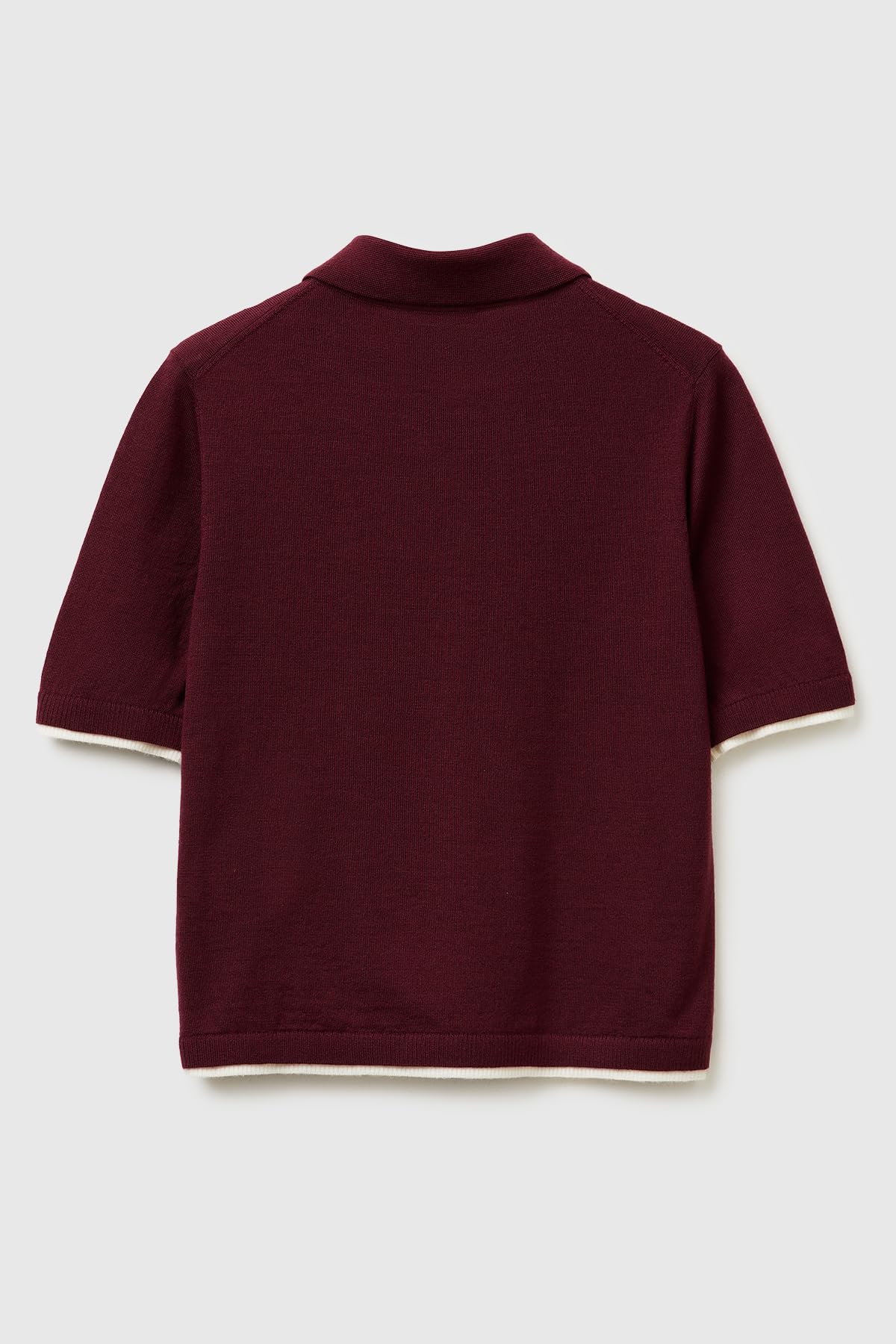 Benetton 11ahd301j Maglia Polo XS Marrone Lana