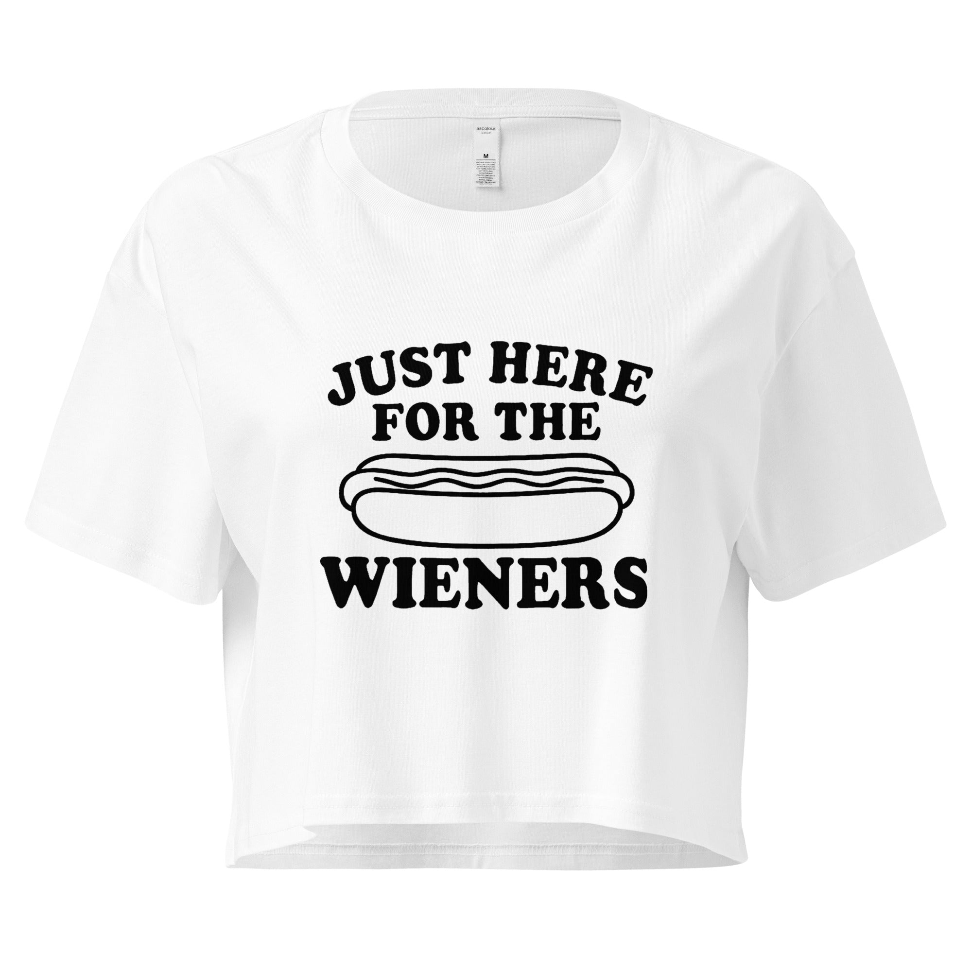 Pure Trash Womens T-Shirts Wieners crop top donna cotone