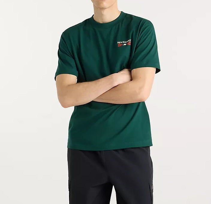 New Balance MT62S7Y Grab A Bite t-shirt verde cotone