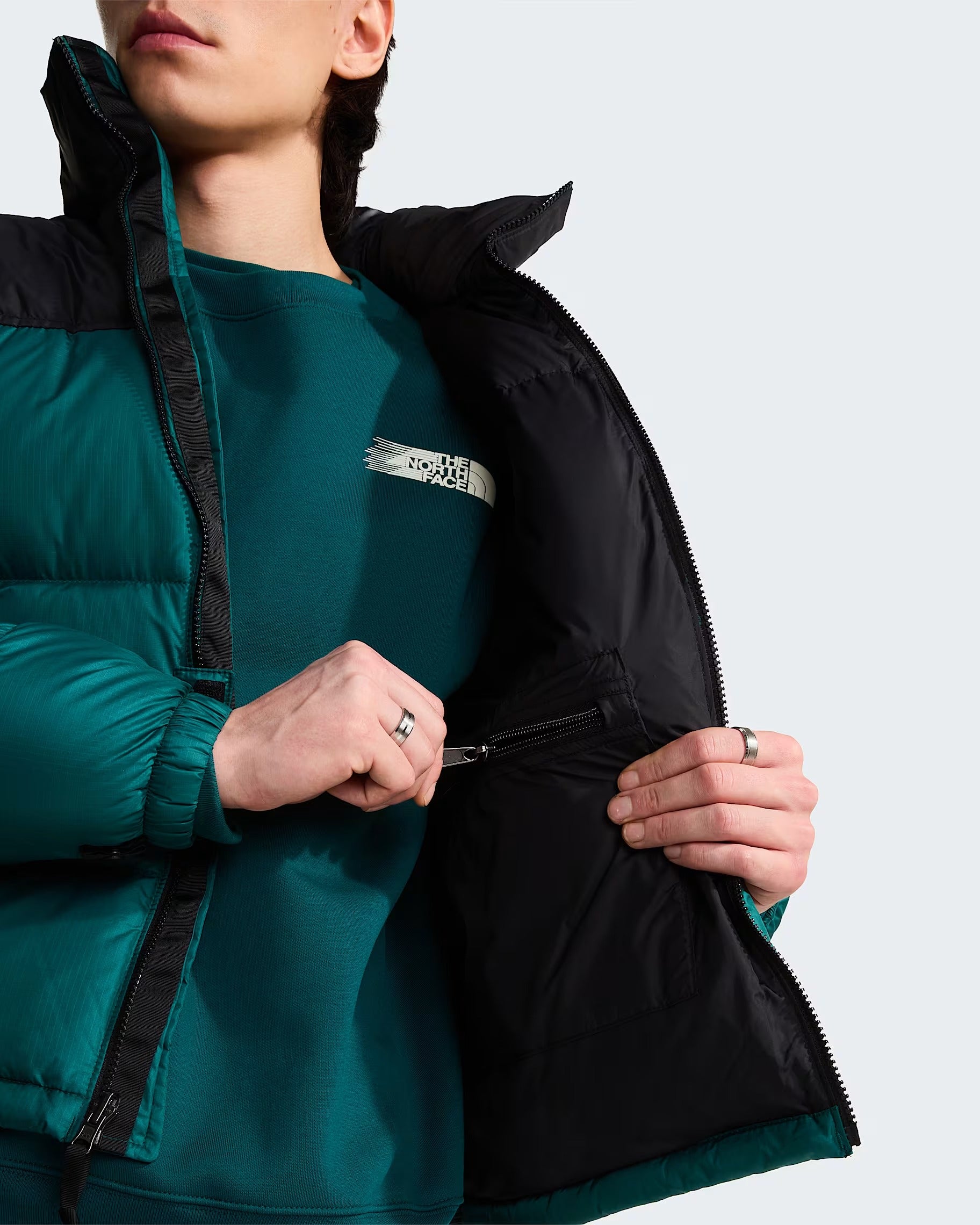 The North Face 1996 Retro Nuptse NF0A3C8D Giacca Teal