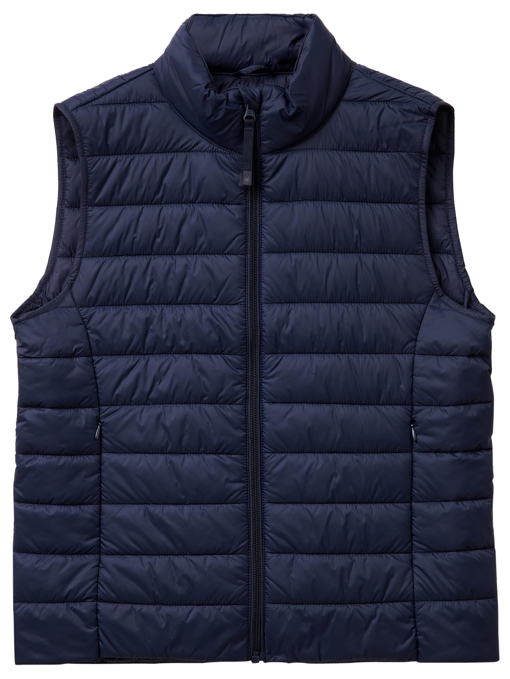 Benetton 2twddj00v Gilet Donna Micropiuma Blu
