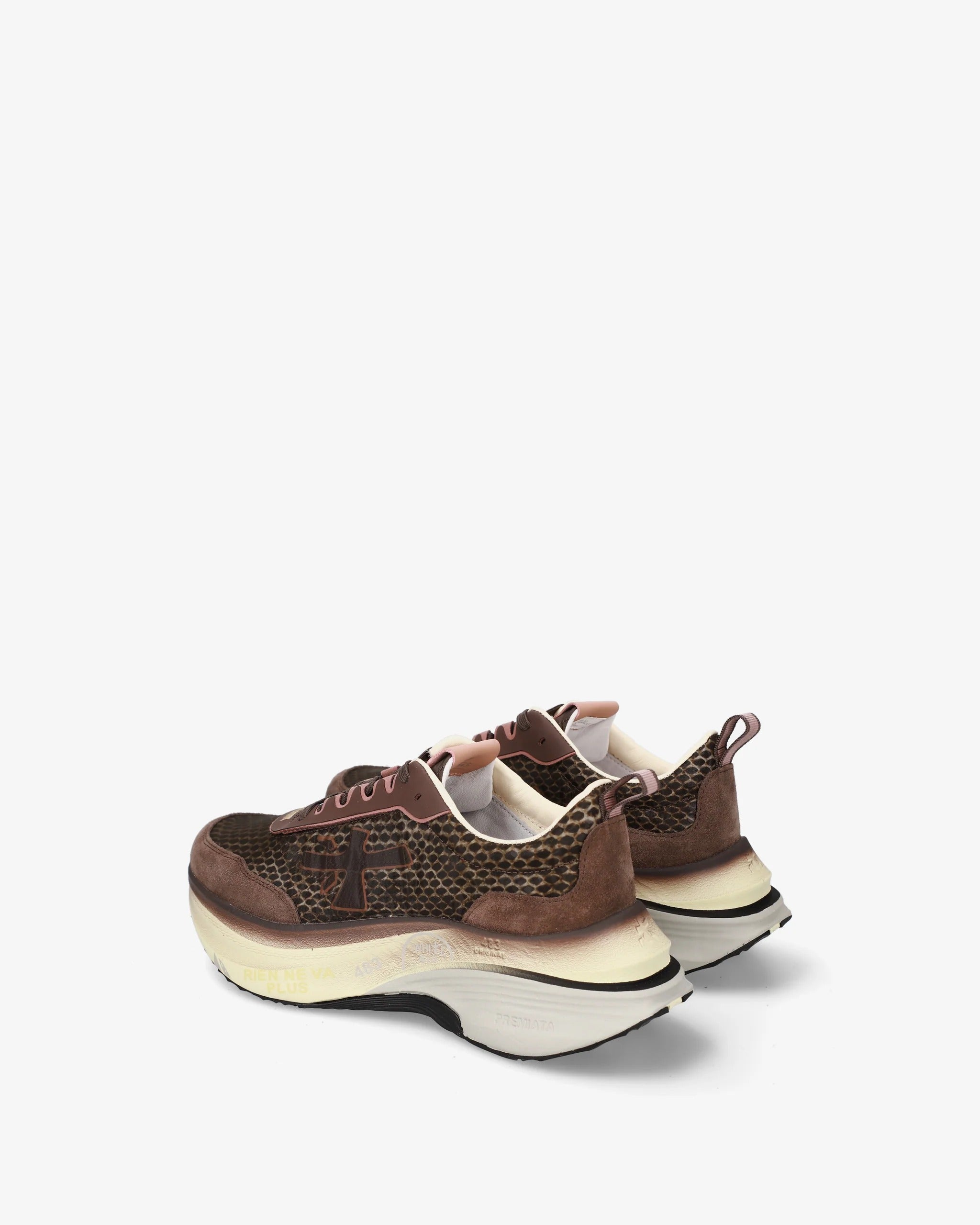 Premiata Hill 8547 sneakers donna marrone cipria