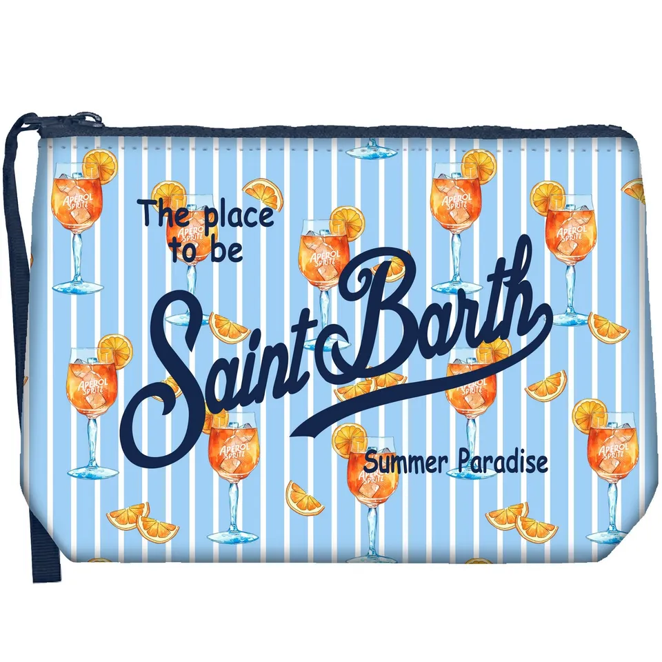 MC2 Saint Barth Aline 08199L Pochette Azzurra Cocktail Stripes